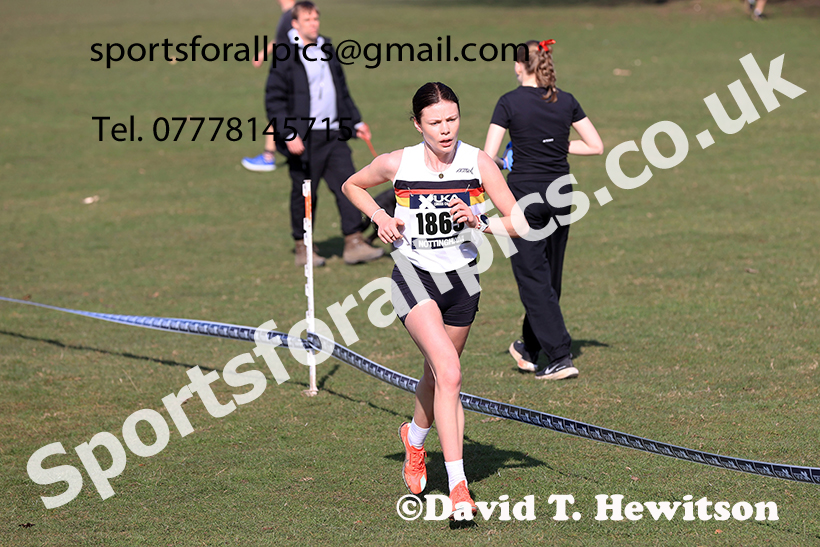 Senior womens 2025 UK CAU Inter Counties Cross Country Champs., Wollaton Park, Nottingham. Photo: David T. Hewitson/Sports for All Pics